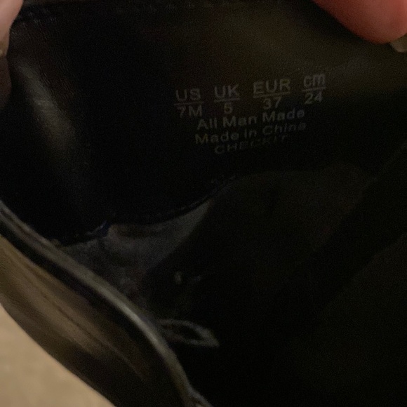 Dr. Scholl's “Checkit” Black Heeled Boots - Picture 8 of 11